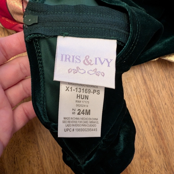 NWT! Iris & Ivy Plaid Stretch Velvet & Taffeta Party Dress - Picture 8 of 14